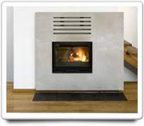 fireplace emitting gas odors