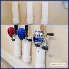 Make one with storage for boat or garage. Easy Fishing Rod Holder Diy Tinged Blue