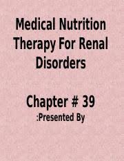 cal nutrition therapy for renal