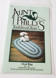 aunt philly s oval toothbrush rag rug