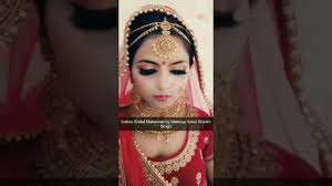 indian bridal makeover by makeup artist