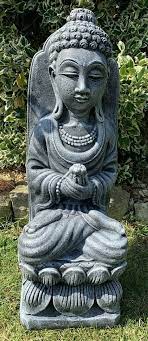 Lotus Praying Buddha Flower Gift Statue