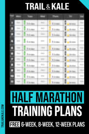 half marathon training plans for