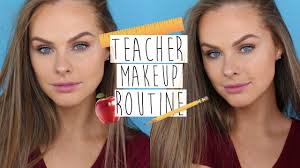 updated simple teacher makeup routine