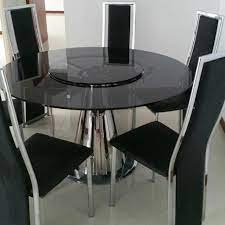 Round Glass Dining Table With Centre