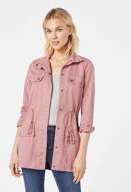 Classic Utility Jacket In Pink Mauve Get Great Deals At