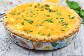 easy spinach and mushroom quiche