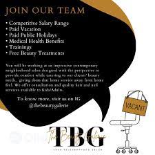 beauty jobs in lekki phase 1 lagos by
