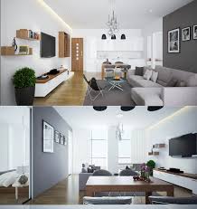 open plan apartment interior design
