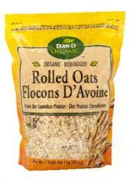 organic rolled oats 1kg dan d pak