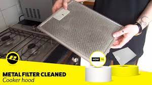 how to clean a metal cooker hood filter