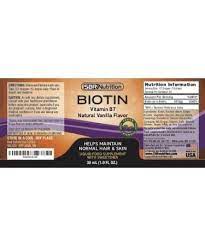 sbr nutrition biotin liquid drops