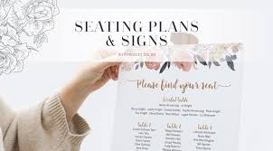 seating plans and signs be my guest