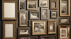 Antique Frames On A Wall Background