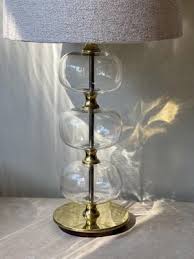 Table Lamp In Clear Glass 1960s