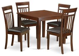 The smallest of the kitchen spaces can be transformed with the right design ideas. 5 Piece Small Kitchen Table Set With A Dining Table 4 Chairs Mahogany Transitional Dining Sets By Bisonoffice