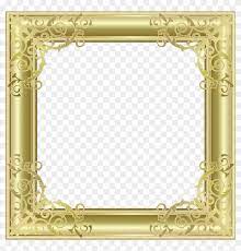 gold transpa png photo frame
