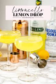 lemon drop martini with limoncello bits