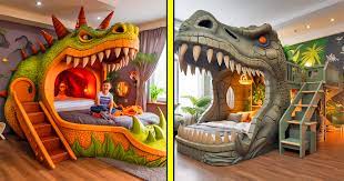 These Giant Dinosaur Shaped Bunk Beds