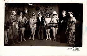 Lot - Vintage Real Photo Postcard Nudism Actors