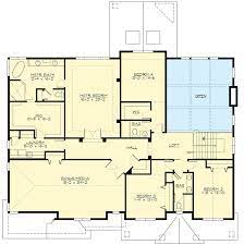 modern craftsman house plan with 2