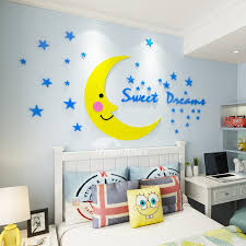 Acrylic Stickers Bedside Background Cute