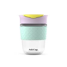Solecup Reusable Glass Travel Cup Spill