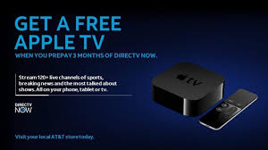 at t again giving new directv now subscribers a free apple tv applebase