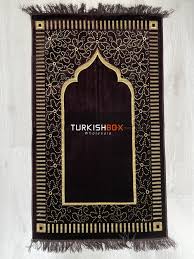 velvet prayer rug 10 pcs turkishbox