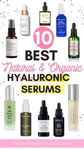 organic hyaluronic serums