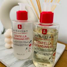 erborian centella cleansing gel and oil