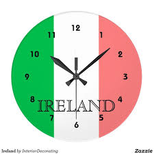 Ireland Large Clock Zazzle Clock