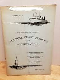 Details About Usa Nautical Chart Symbols Abbreviations 1963 Chart No 1