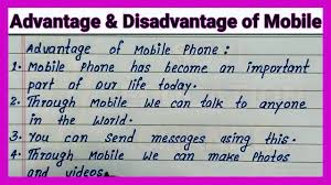 and disadvane of mobile phone