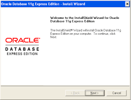 Now, 'oracle database 11g express edition — install wizard' appears as shown in the image below. Database Express Edition Installation Guide Contents