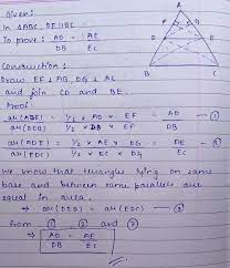 Theorem....Basic Proportionality Theorem....Class 10th maths....​ -  Brainly.in