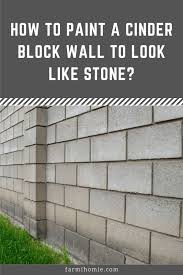 how to paint a cinder block wall to