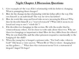 Accept elie section study key 1 night wiesel answer guide and hold the. Night Chapter 1 Discussion Questions Ppt Download