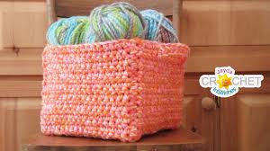 Welcome to our blog about crochet. Square Basket Crochet Pattern Tutorial What To Do With Variegated Yarn Youtube