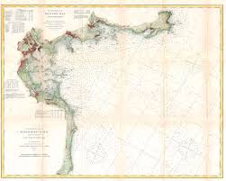 1866 Us Coast Survey Map Of Boston Bay Massachusetts