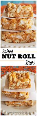 salted nut roll bars jamie cooks it up