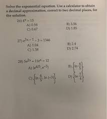 solved solve the exponential equation