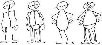 how to draw cartoon figures bos in