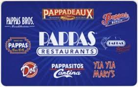 We offer all things 'fresh and festive' with our energetic atmosphere and authentic flavors. Gift Card Pappas Restaurants 8 Pappas United States Of America Pappas Col Us Papp 004 Sv1103582