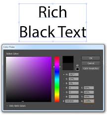 1 Color Black Vs Full Color Black Text