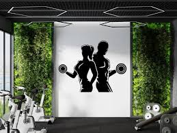 Gym Wall Decal Fitness Decor Workout