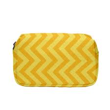 printed portable cosmetic pouch