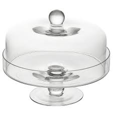 Glass Cake Stand 10 Inch Als New