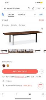 article walnut dining table extendable