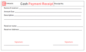 Payment Receipt Template Free Simple Word Excel Doc Format